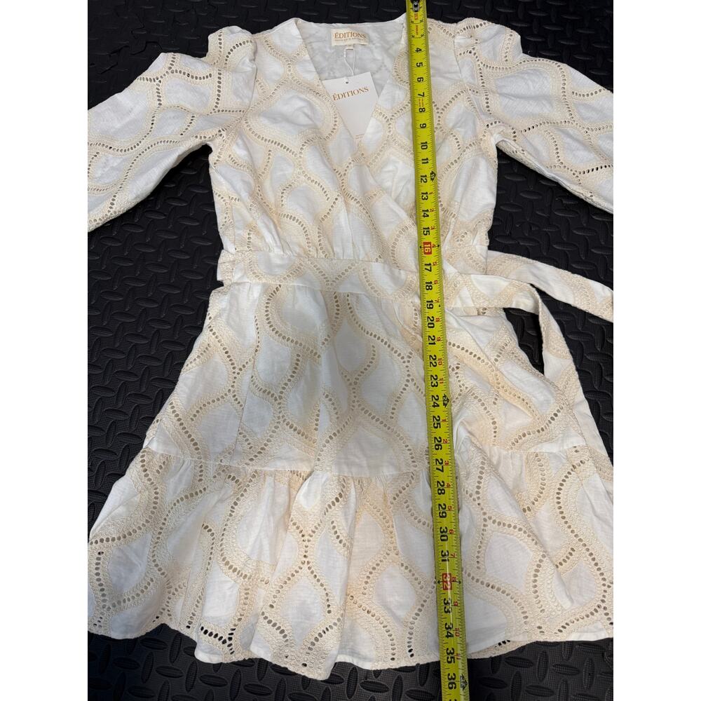 NWT Sézane Faith Lace Dress Ecru Romantic Boho FR 38/US 6 - Picture 7 of 7